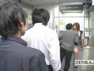 Bizzarro giapponese inviare ufficio offerte tettona orale adulti video atm