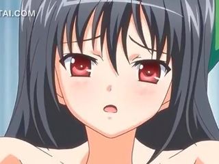 Nóng busty hentai cậu bé tóc nâu cưỡi to thành viên