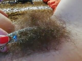 שיערי ג'ונגל פטיש של ריסטורי mov ה הטוב ביותר שיערי כוס ב קרוב למעלה עם גדול דגדגן