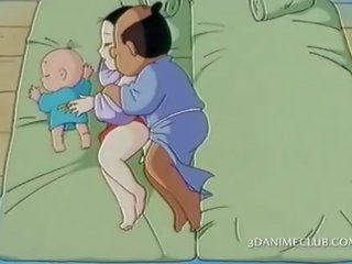 I vështirë lart anime bashkëshort ngulje i vështirë e tij wifes pidh