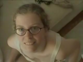 Young female with Glasses in Amateur POV Blowjob: adult film d9