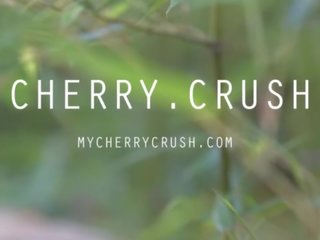 CHERRY CRUSH - SCHOOL Ms ORGASM&comma; OILED ASS&comma; BUTT PLUG AND CUM SHOT