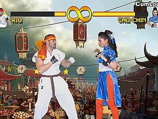 Xxx video- ja violence sisään a xxx parodia of katu fighter