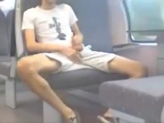 Jerking off in a train