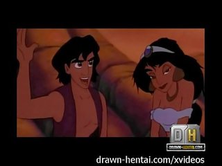 Aladdin мръсен филм филм - плаж мръсен клипс с жасмин