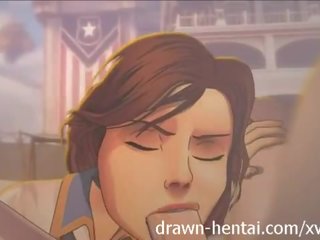 Bioshock infinite hentai - budzić w górę seks klips vid z elizabeth