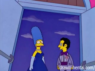 Simpsons अडल्ट क्लिप - marge और artie afterparty