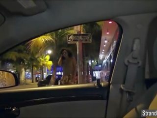 Julie Kay gives stranger a blowjob for giving her a ride