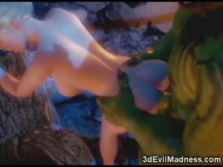 3d elf princezna ravaged podle orc - špinavý video na ah-me