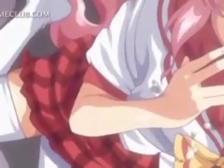 Petite Anime lover Blowing Large penis In Close-up
