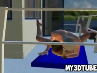 Foxy 3D Cartoon Blonde babe Gets Fucked On A Boat