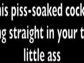 I can't hold my pee&excl; My boss locked me out of the toilet&period; I punish him with my piss and my strap on&period;