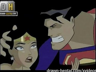 Justice league নোংরা সিনেমা - superman জন্য আশ্চর্য নারী